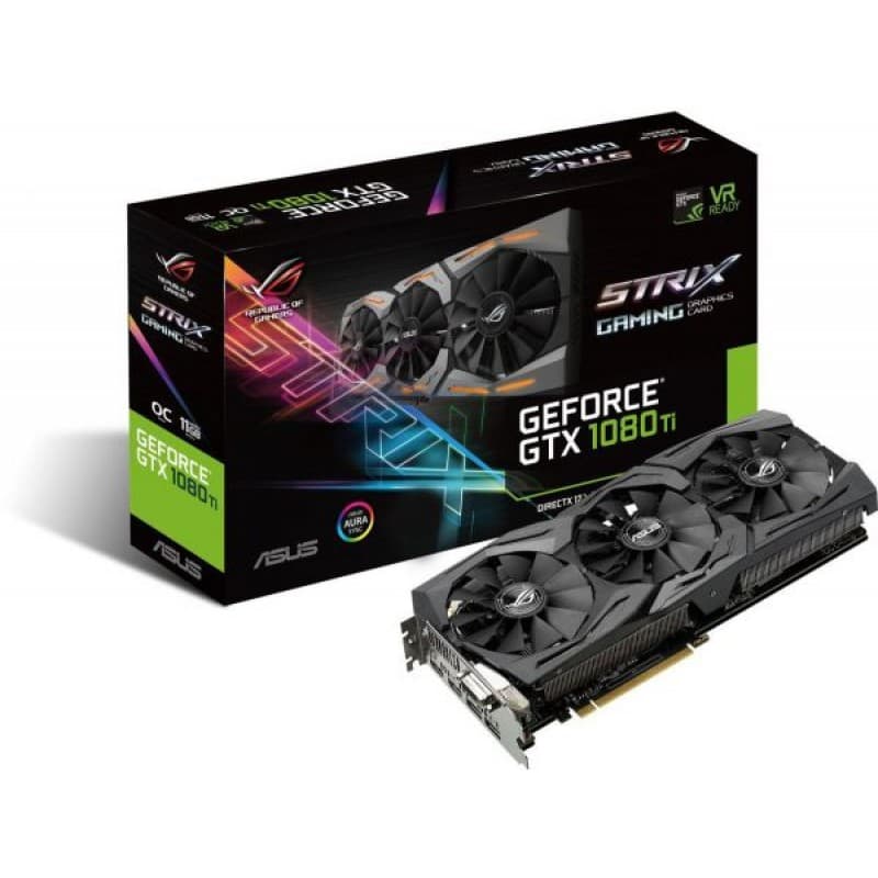 ASUS ROG STRIX GeForce GTX 1080 TI 11GB VR Ready 5K HD Gamin