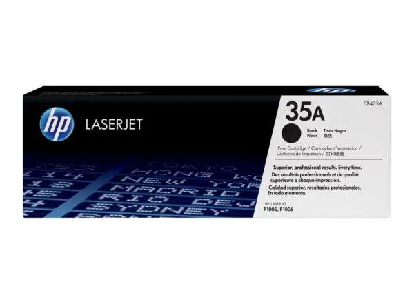 HP 35A Black Original LaserJet Toner Cartridge (CB435A)