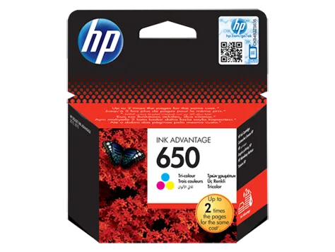 HP 650 Tri-color Original Ink Cartridge (CZ102AE)