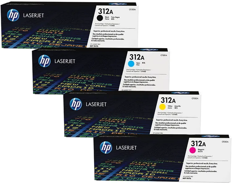 HP 312A Original LaserJet Toner Cartridges