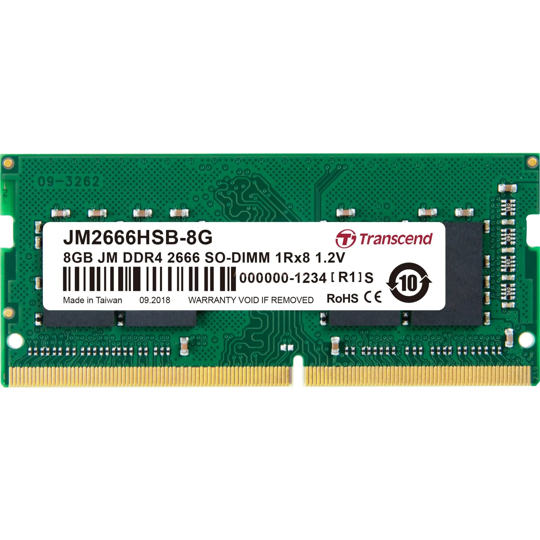 Transcend JetRam 8GB DDR4-2666 SO-DIMM Laptop RAM
