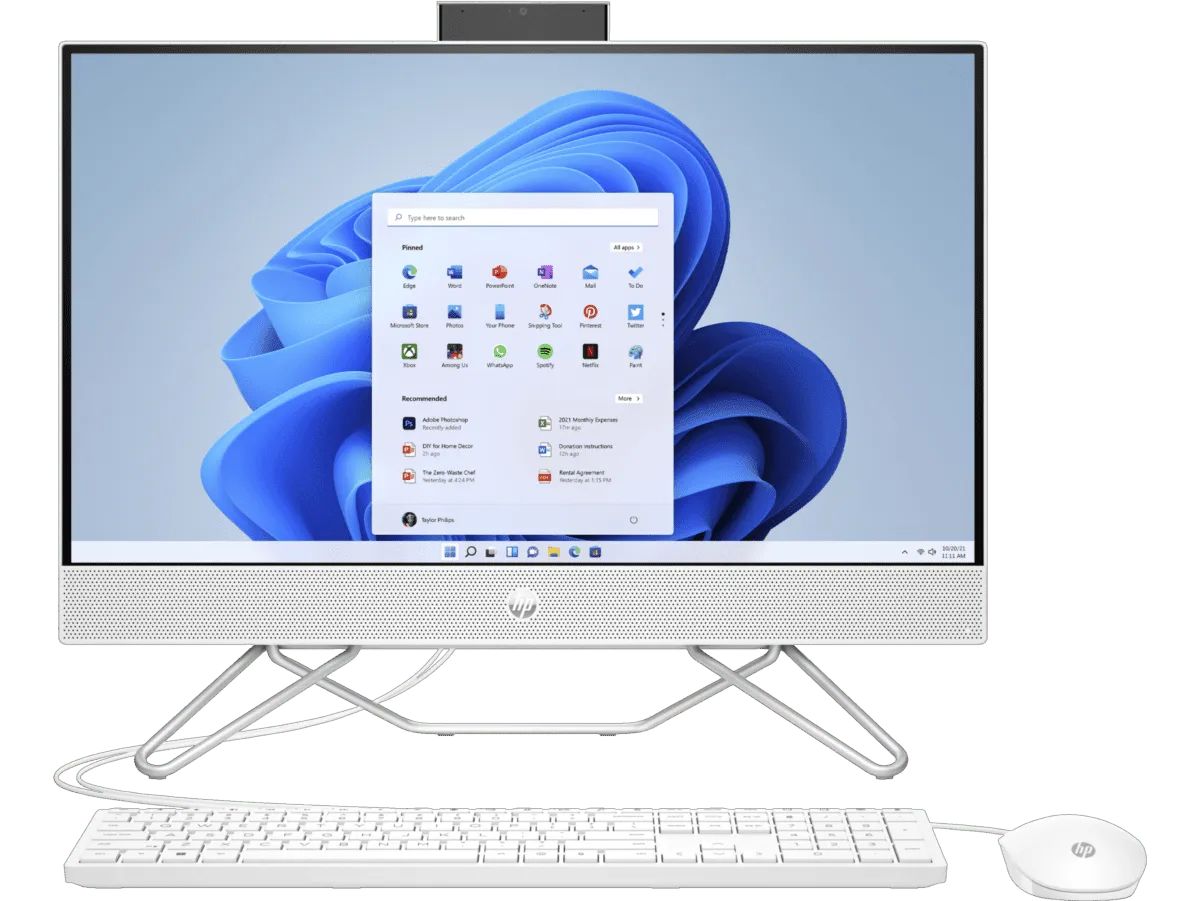 HP All-in-One 24-dp1166nh Desktop PC Core i7 8GB RAM 1TB HDD