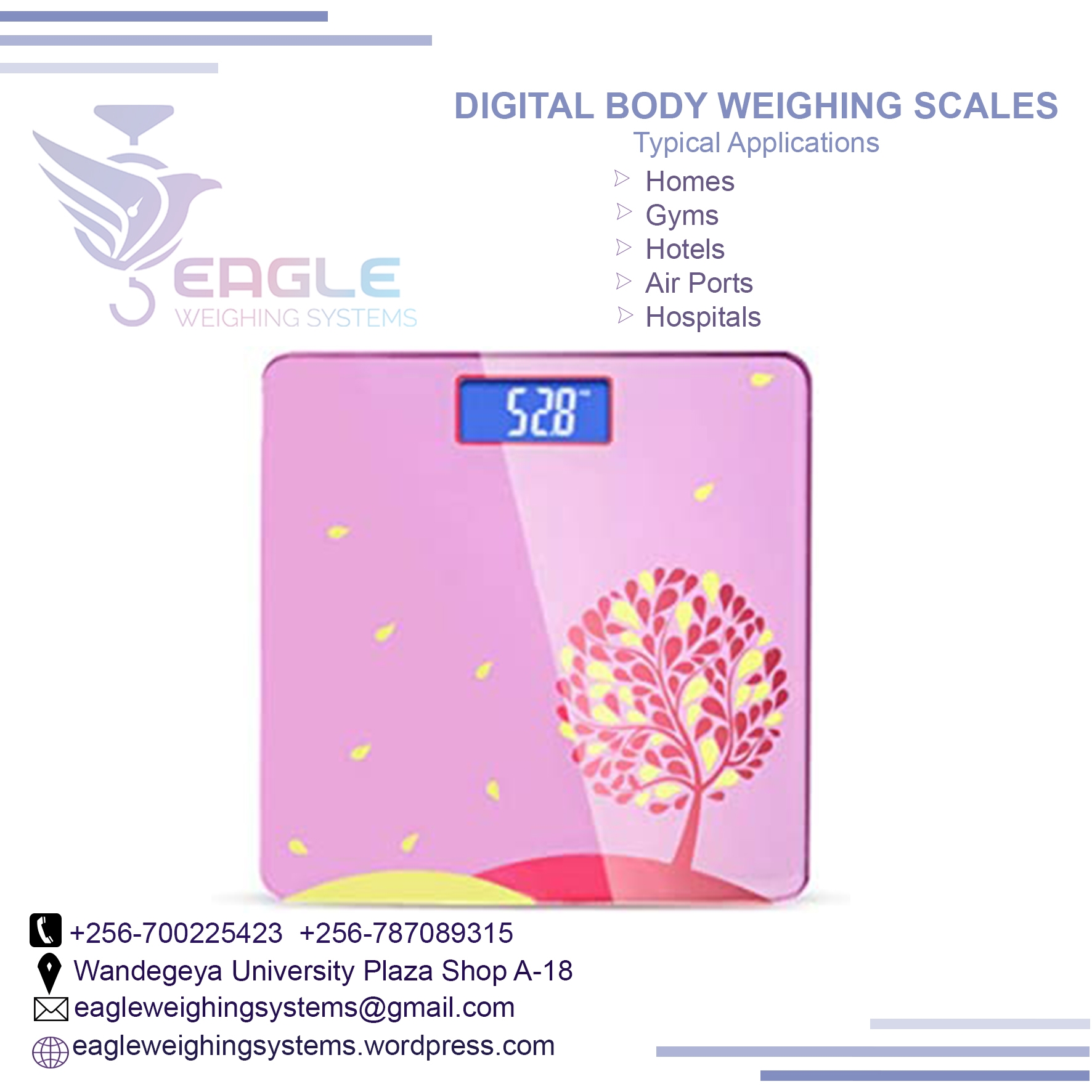 Best Selling Digital Bathroom Weight Scales - WEIGHING SCALES IN UGANDA