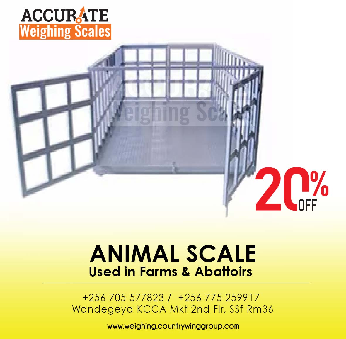 How much is a digital livestock animal weighing scale in Kampala