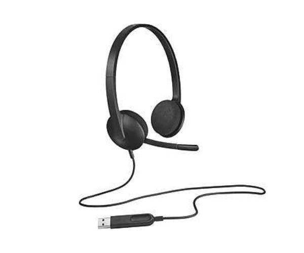 Logitech H340 Computer Headset Black
