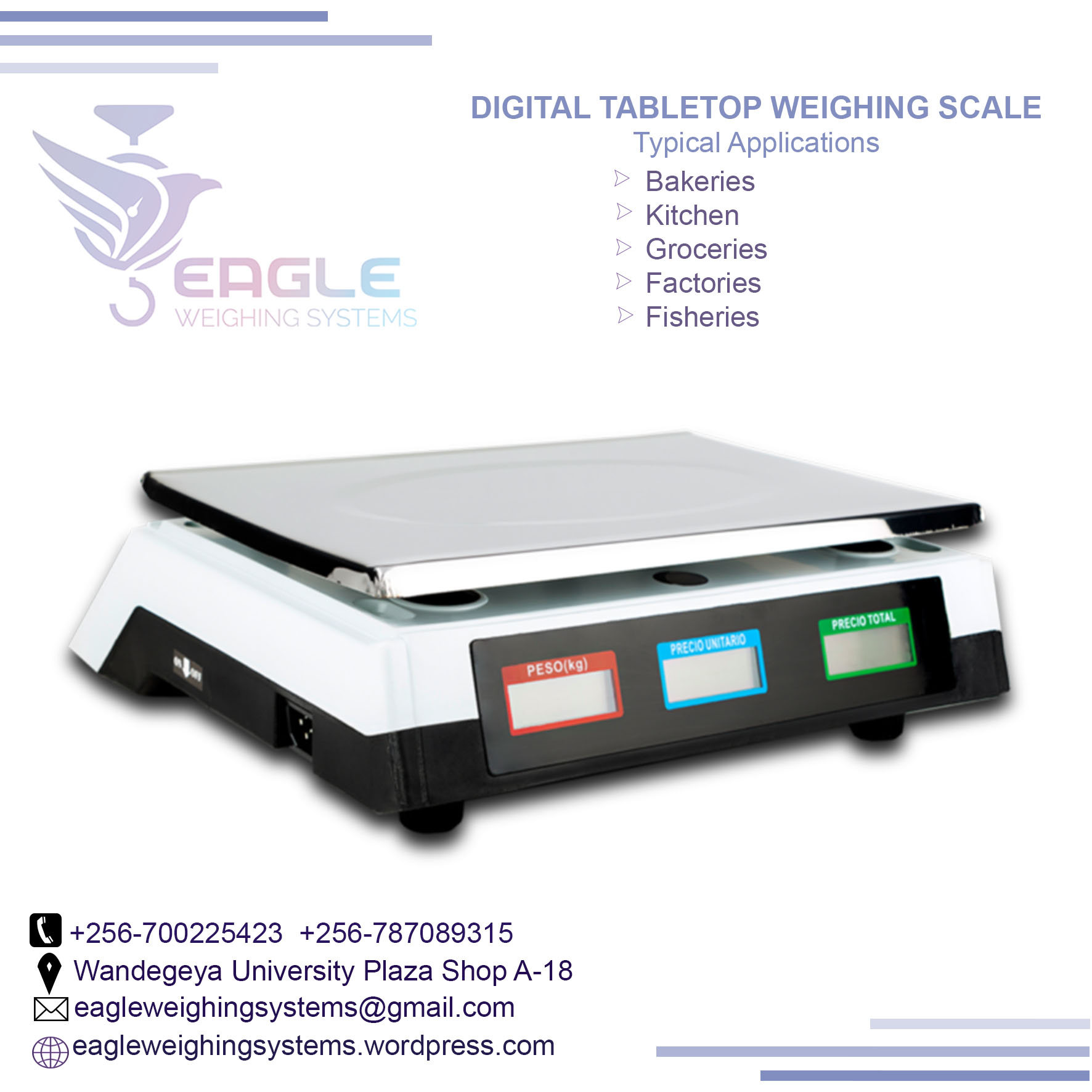 Table Top Calibrated shop 15kg table balance in Kampala