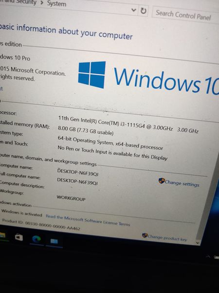 Dell Intel core i3 11th gen , 500gb 8gb ram