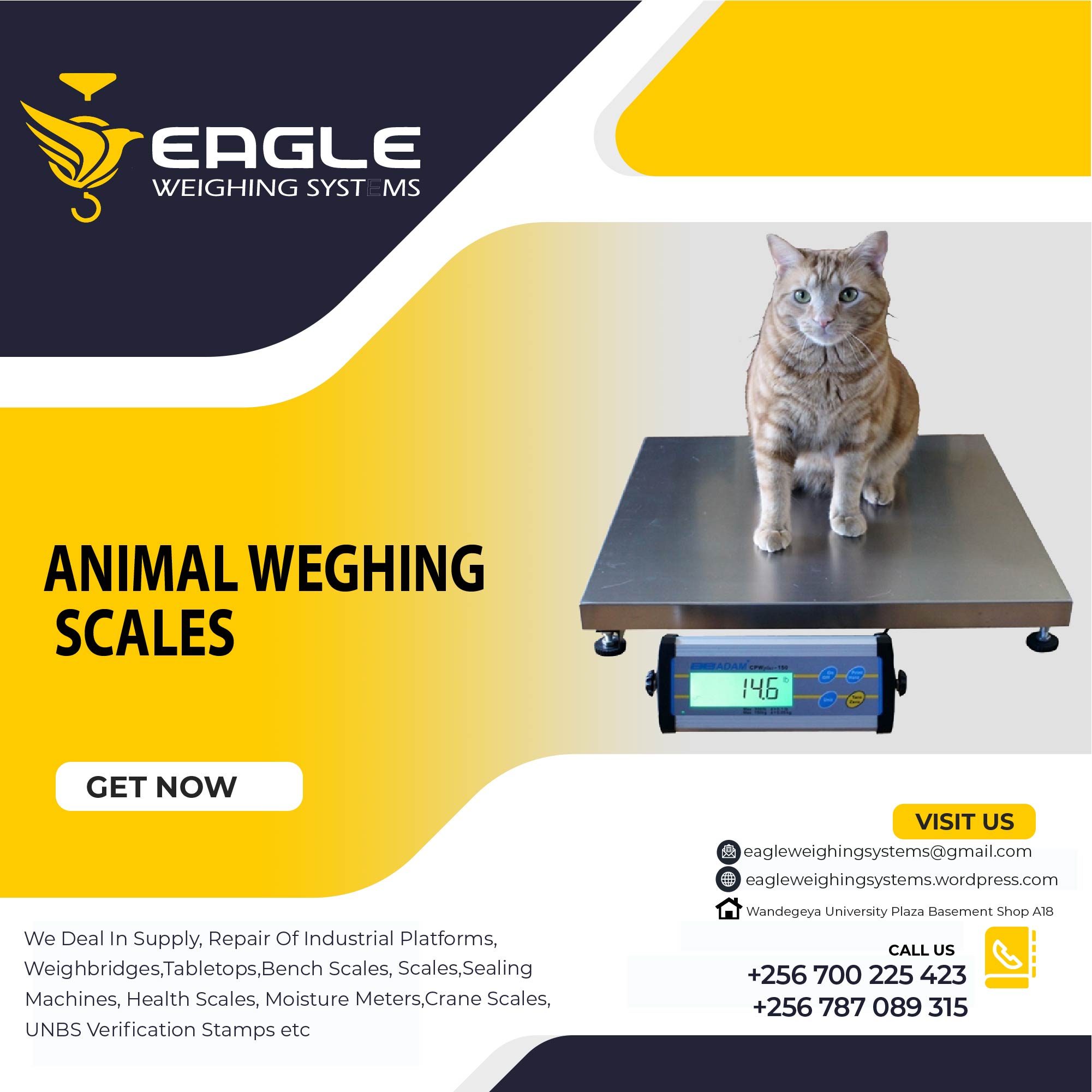 Weighing scales for animals’ company in Uganda+256 700225423