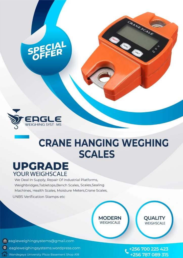 Crane Hanging Weighing scales price in Uganda +256 700225423