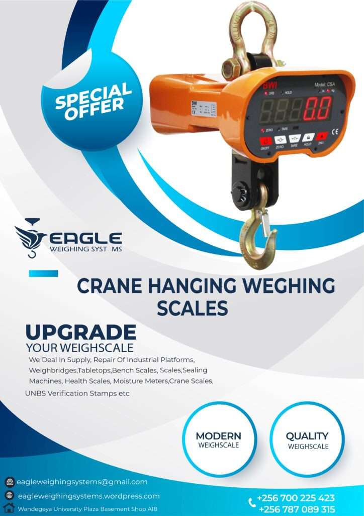 Portable Crane Weighing scale price in Uganda +256 700225423