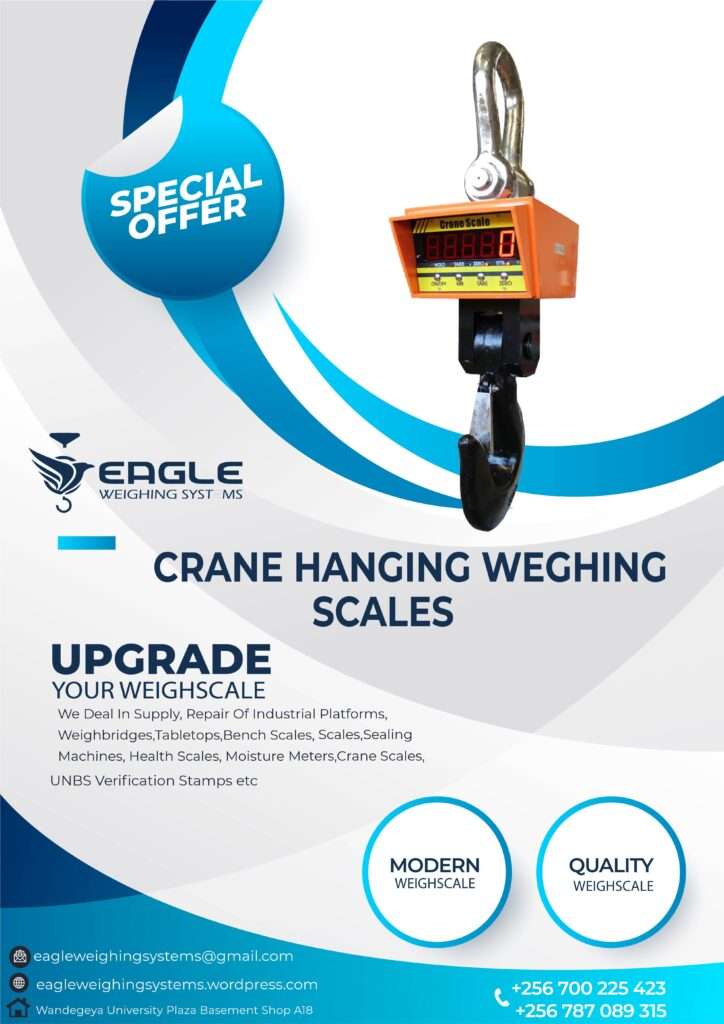 Crane Weighing scale Brands in Uganda +256 787089315