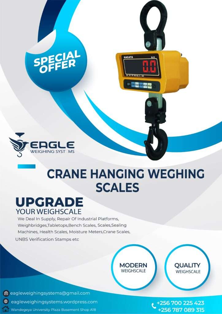 Crane Weighing scales dealer in Uganda +256 700225423