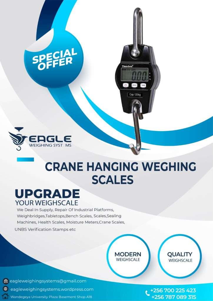 Crane Weighing scales contractor in Uganda +256 700225423