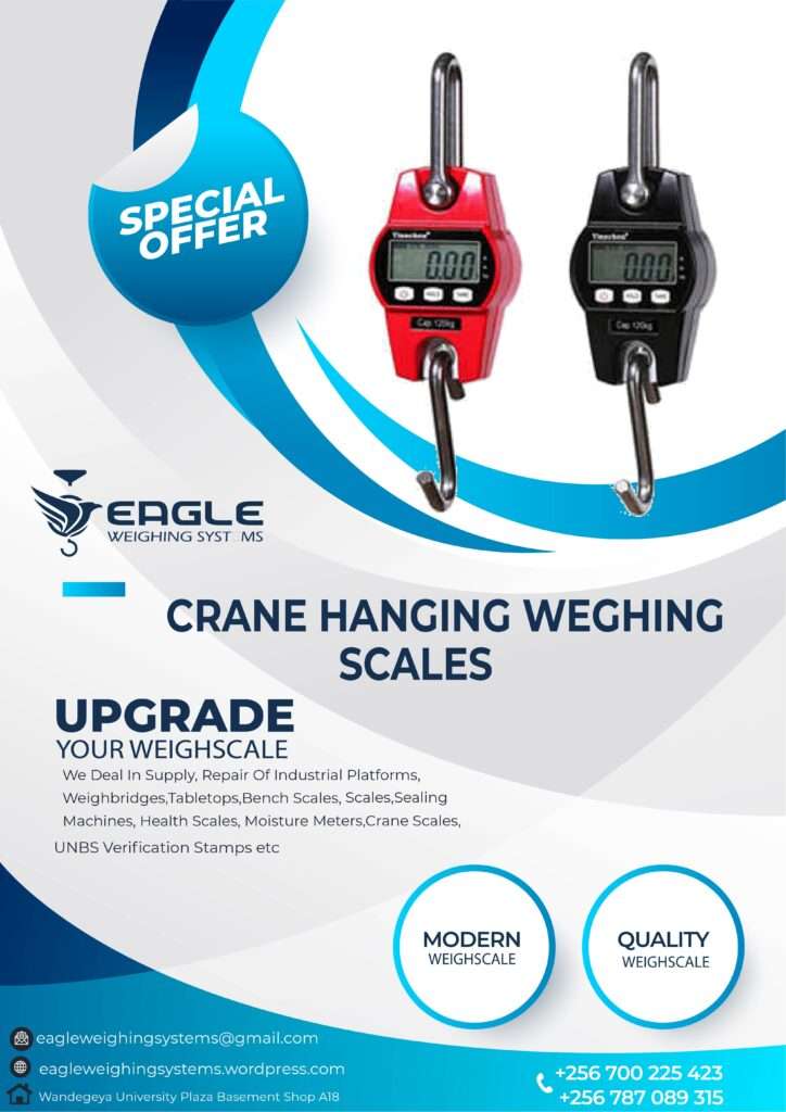 Crane Weighing scales vendor in Uganda +256 787089315