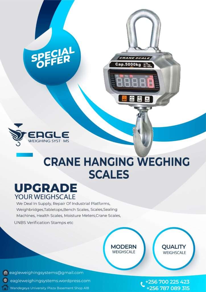 Digital Crane scales manufacturer in Uganda +256 787089315