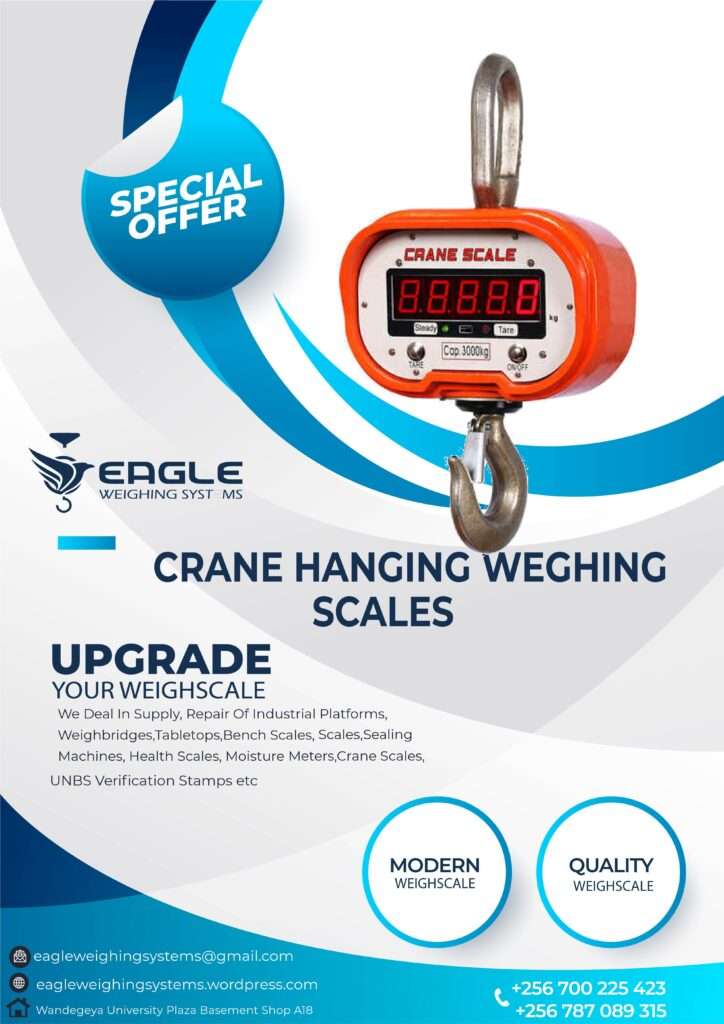 Crane Weighing scales provider in Uganda +256 787089315