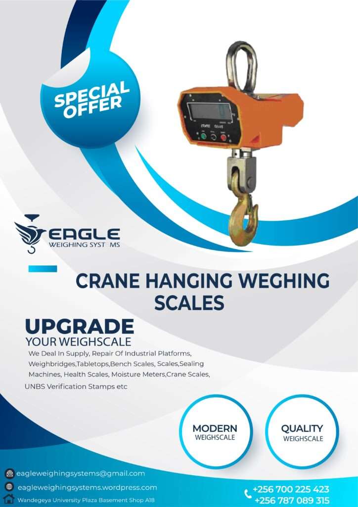Crane Weighing scales Shop in Uganda +256 700225423