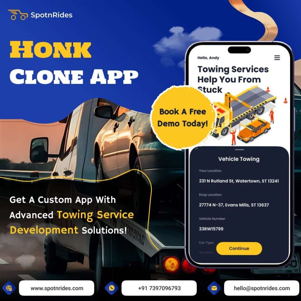 Streamline Your TowTruck Services with SpotnRides’ CustomApp