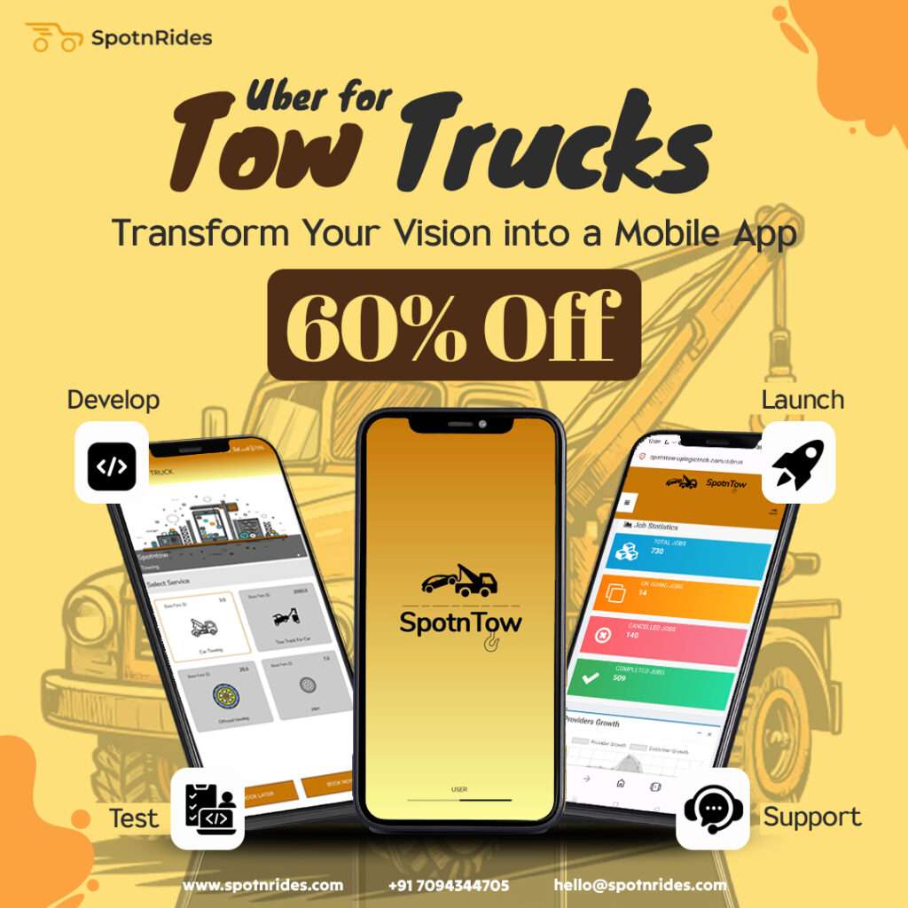 Tow Truck App Like Uber – SpotnRides
